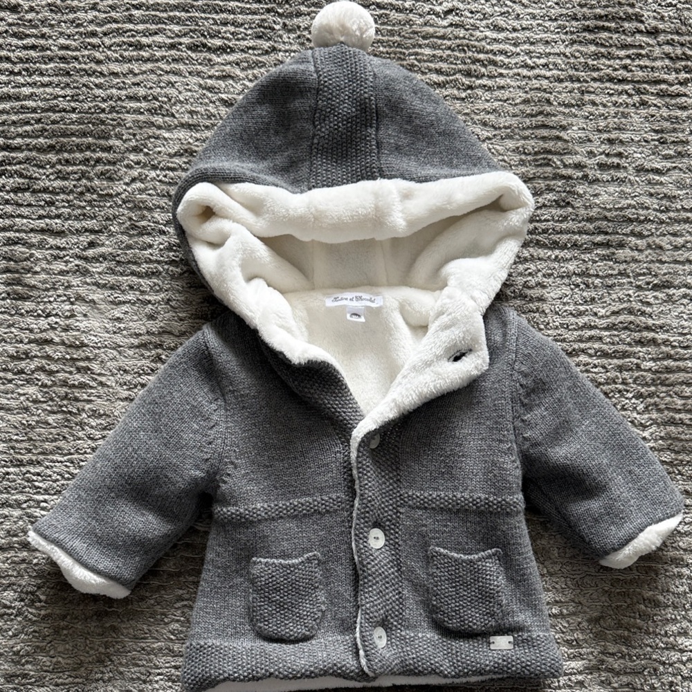 Tartine et Chocolat Cream Baby Jacket